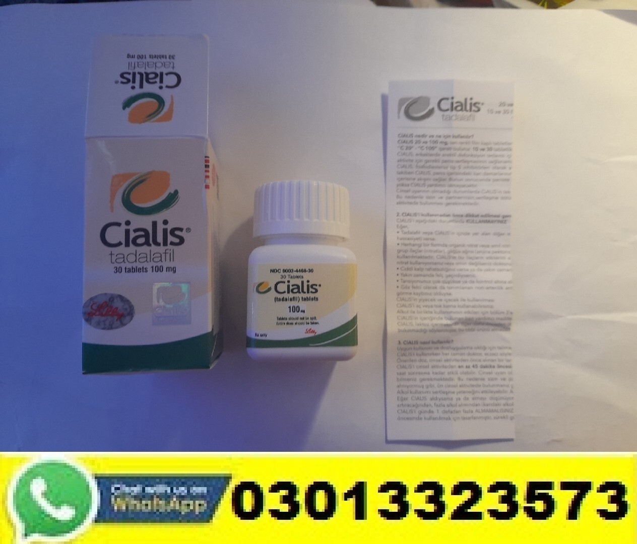 Cialis 100Mg Tadalafil Tablets In Kamalia | 03013323573